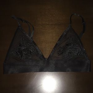 Urban outfitter appliqué bralette size s